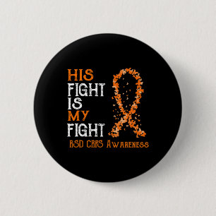 Macaron Rond 5 Cm Son combat est mon combat RSD RCPS Sensibilisation