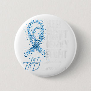 Macaron Rond 5 Cm Son combat est mon combat T1D Grand-mère Type 1 Di