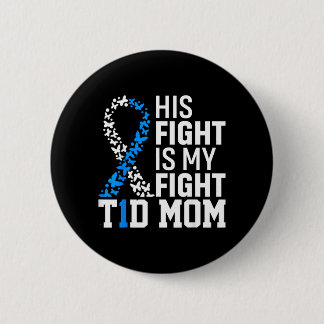 Macaron Rond 5 Cm Son Combat Est Mon Combat T1d Maman Sensibilisatio