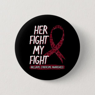 Macaron Rond 5 Cm Son Combat Est Mon Combat Ws Williams-beuren Willi