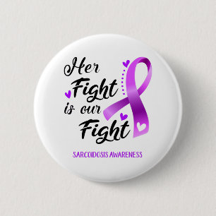 Macaron Rond 5 Cm Son combat est notre combat contre la squelette