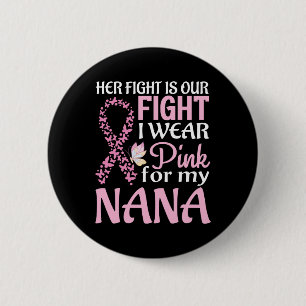Macaron Rond 5 Cm Son Combat Est Notre Combat Je Porte Du Rose Pour