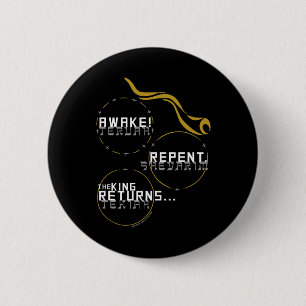 Macaron Rond 5 Cm Son Shofar Fêtes d'automne Yom Teruah Jour de Tru