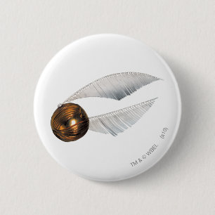 Macaron Rond 5 Cm Sortilège Harry Potter   Vif d'or