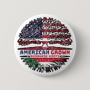 Macaron Rond 5 Cm Soudan Soudanais États-Unis Amérique États-Unis Ar