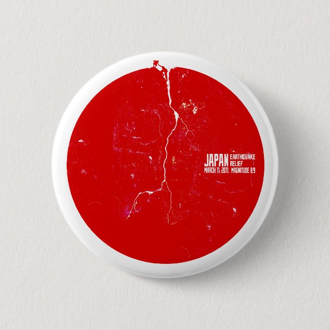 Macaron Rond 5 Cm Soulagement du Japon (Devant)