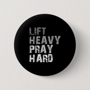 Macaron Rond 5 Cm Soulever Lourd Priez Dur Motivation Exercice Faith
