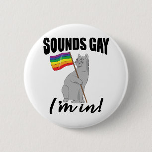 Macaron Rond 5 Cm Sounds Gay I'm
