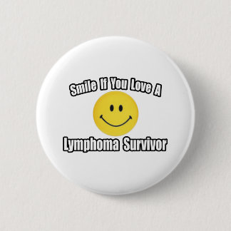 Macaron Rond 5 Cm Souriez...Aimez un Lymphome Survivant