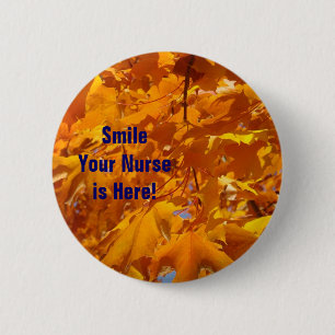 Macaron Rond 5 Cm Souriez, votre infirmière est là ! boutons Semaine