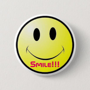 Macaron Rond 5 Cm Sourire ! ! ! Bouton