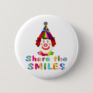 Macaron Rond 5 Cm Sourires de clown