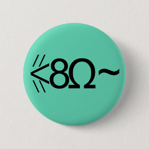 Macaron Rond 5 Cm Souris ASCII
