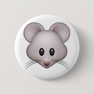 Macaron Rond 5 Cm Souris - Emoji