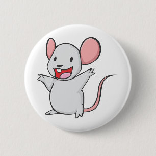 Macaron Rond 5 Cm Souris mignonne