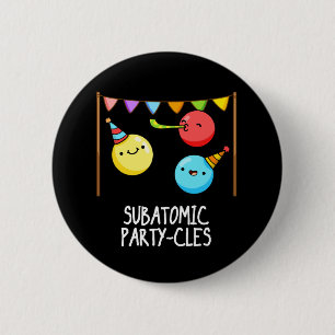 Macaron Rond 5 Cm Sous-groupe des partis atomiques Funny Science Pun