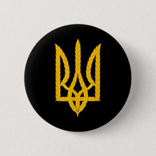 Macaron Rond 5 Cm Soutenez l'Ukraine Ukraine Soutenez Zelensky Paix 