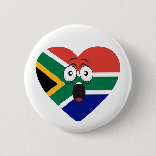 Macaron Rond 5 Cm South African heart - For real South Africans!