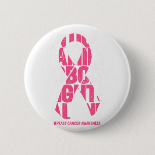 Macaron Rond 5 Cm Soutien au cancer du sein Famille rose Cancer du s