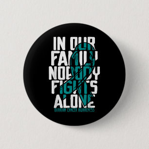 Macaron Rond 5 Cm Soutien au cancer ovarien Famille Cancer ovarien