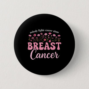Macaron Rond 5 Cm Soutien Cancer du sein Lutte contre le cancer du s