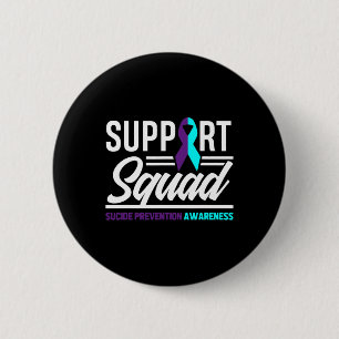 Macaron Rond 5 Cm Soutien de l'Escadron pour la sensibilisation à la