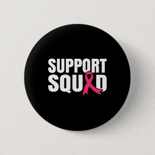 Macaron Rond 5 Cm Soutien du guerrier du cancer Équipe de lutte cont
