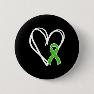 Macaron Rond 5 Cm Soutien du ruban cardiaque Mois de sensibilisation