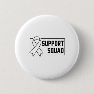 Macaron Rond 5 Cm Soutien Équipe Orange Guerrier Crps Sensibilisatio