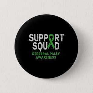 Macaron Rond 5 Cm Soutien Escadron Cérébral Mois de sensibilisation 