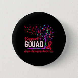 Macaron Rond 5 Cm Soutien Escadron Cerveau Aneurie Mois de sensibili