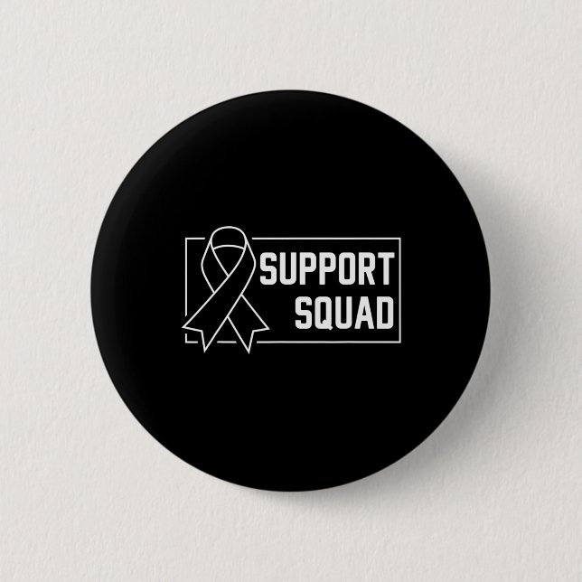 Macaron Rond 5 Cm Soutien Escadron Orange Guerrier Crps Sensibilisat (Devant)