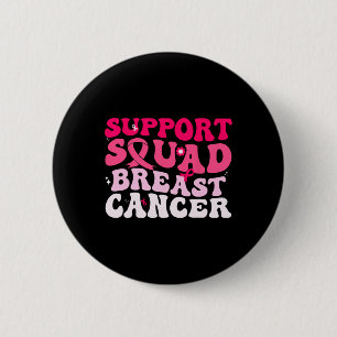 Macaron Rond 5 Cm Soutien super Équipe de sensibilisation au cancer