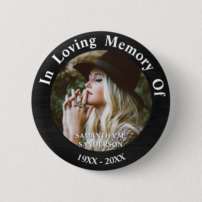 Macaron Rond 5 Cm Souvenir de l'amour (Devant)