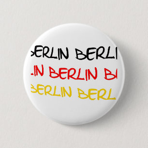 Macaron Rond 5 Cm Souvenir de logo de Berlin, Allemagne