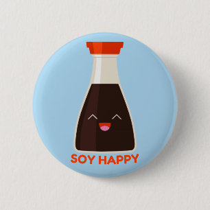 Macaron Rond 5 Cm Soy Happy Cute Soy Sauce Foodie