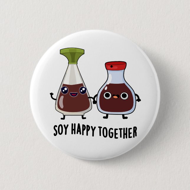 Macaron Rond 5 Cm Soy Happy Ensemble Soy Sauce Pun (Devant)