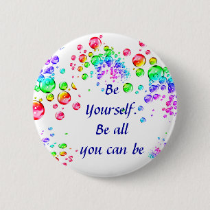 Macaron Rond 5 Cm Soyez bouton de Yourself_
