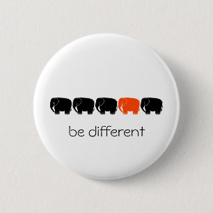 Macaron Rond 5 Cm soyez bouton différent d'éléphant