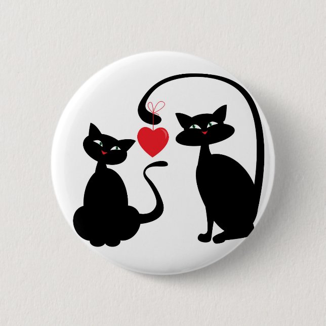 Macaron Rond 5 Cm Soyez des chats miens (Devant)