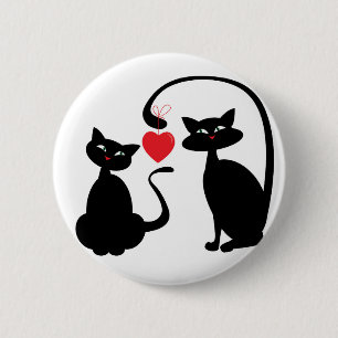 Macaron Rond 5 Cm Soyez des chats miens
