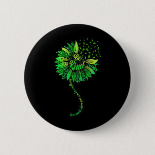 Macaron Rond 5 Cm Soyez en forme de ruban vert Tournesol Tournesol s