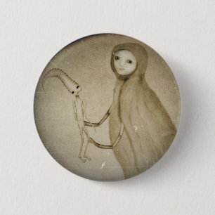 Macaron Rond 5 Cm Soyez mon bouton d'ami