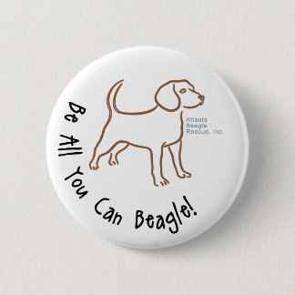 Macaron Rond 5 Cm Soyez tous que vous pouvez bouton de beagle