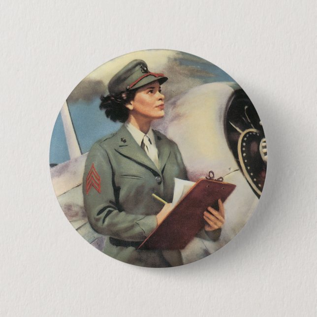 Macaron Rond 5 Cm Soyez une marine - libérez une marine pour (Devant)