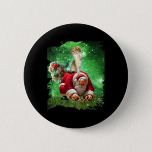 Macaron Rond 5 Cm Space Cat Cowboy équitation Père Noël Manger Cooki