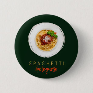 Macaron Rond 5 Cm Spaghetti bolognaise pâtes nouilles chef gourmet