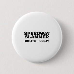 Macaron Rond 5 Cm Speedway Slammer. Détenu en prison 47 Costume _1