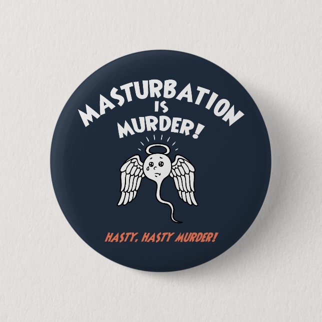 Macaron Rond 5 Cm Spermicide ! La main dans le sac ! (Devant)