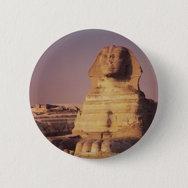 Macaron Rond 5 Cm Sphinx (Devant)